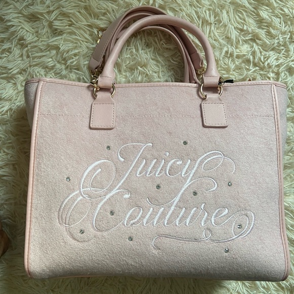 Baby pink juicy couture embroidered bag - Picture 2 of 4